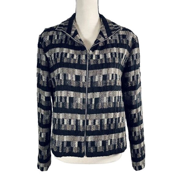 Vintage Randy Kemper Women’s Size 6 Textured Wool Zip up Jacket Made in USA - Picture 14 of 14